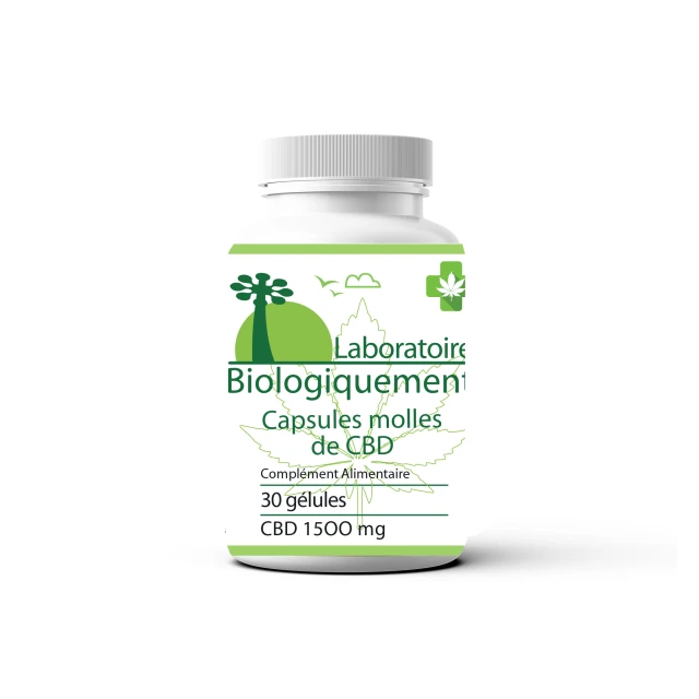 Capsule de CBD bio à large spectre 50mg
